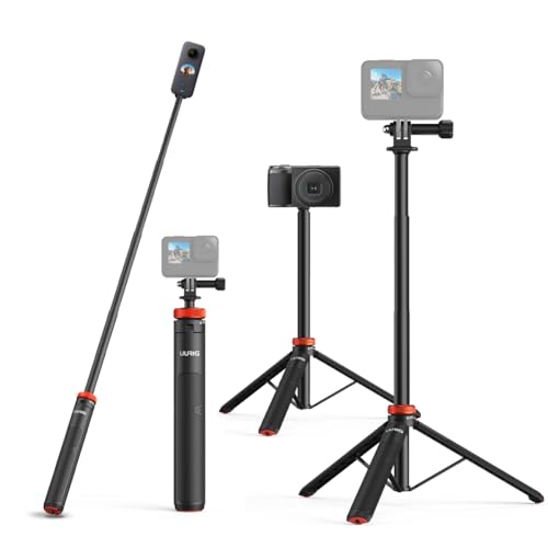 Amazon | UURig 拡張可能な自撮り棒三脚 GoPro Max Hero 10 9 8 7 6 5